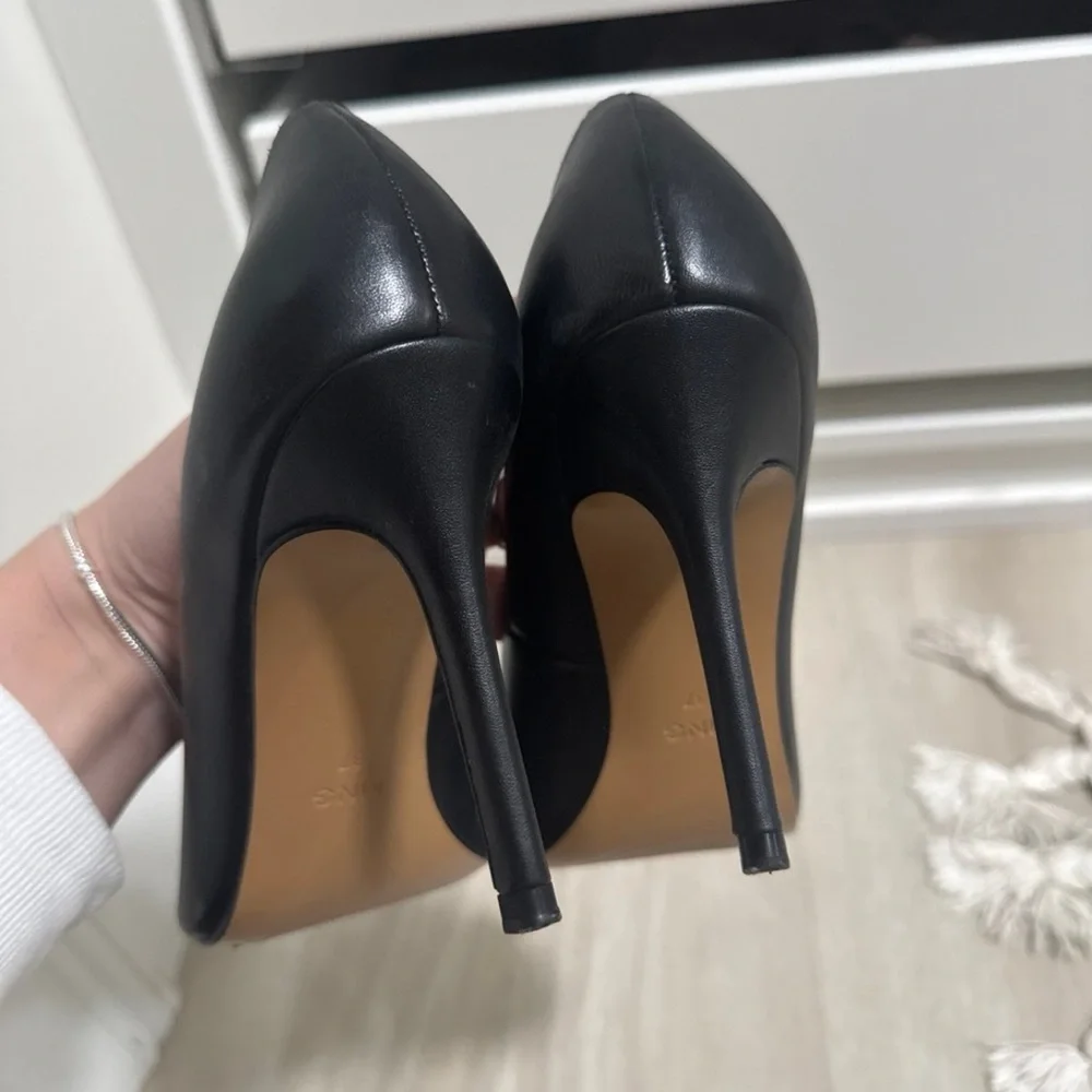 Mango Classic Black Women's Heels - Picture 4 of 7